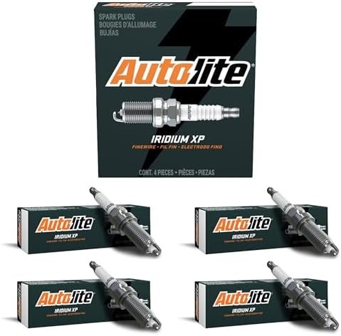 Autolite Iridium XP Automotive Replacement Spark Plugs, XP104 (4 Pack)