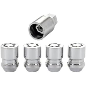 McGard 24154 Chrome Cone Seat Wheel Locks (M12 x 1.25 Thread Size)