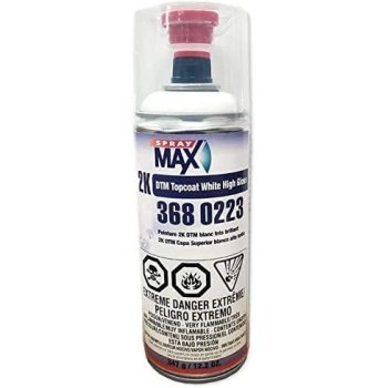 Spray max 2K DTM Gloss White AEROSOL Topcoat 2K