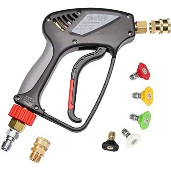 TOOLCY Pressure Washer Short Gun, Commercial 5000 PSI / 10.5 GPM