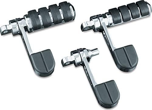 Kuryakyn 8075 Motorcycle Foot Control: ISO Stirrup Heel Rests with Large ISO