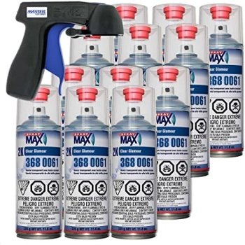 Spraymax 2K Clear Coat Aerosol Spray Cans – 12 Pack – High Gloss Automotive