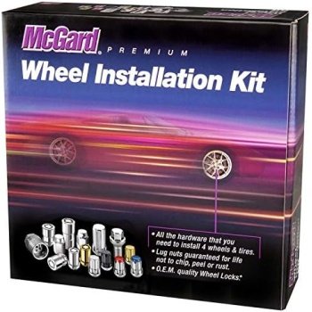 MCGARD 84538 Black (M12 x 1.5 Thread Size) Bulge Style Cone Seat Wheel
