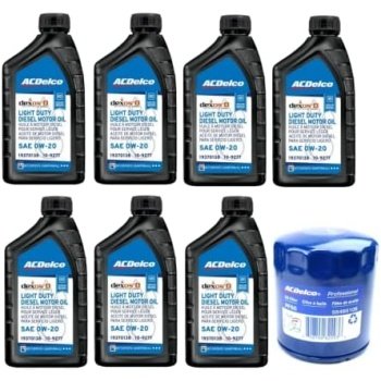 ACDelco DexosD Oil Change Kit 0W-20 Light Duty Diesel Engine Oil